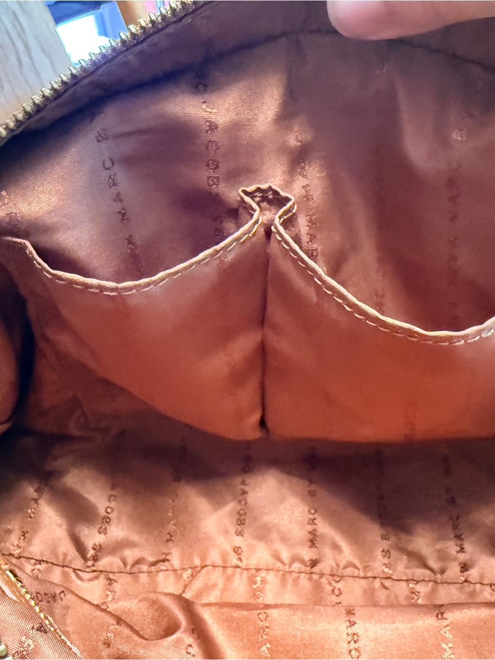 Marc by Marc Jacobs Too Hot to Handle Satchel Cognac Gold Pebbled Leather - Picture 11 of 13